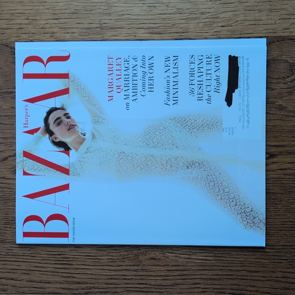 Harper's Bazaar Magazine The Voices Issue Margaret Qualley October 2023